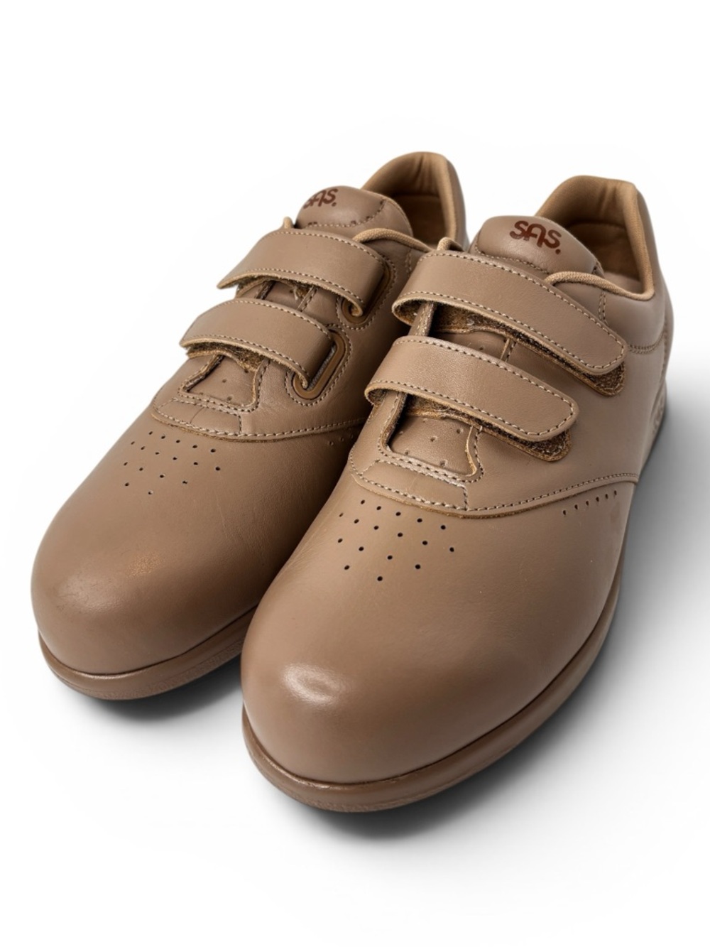 SAS Me Too Walking Shoe Tan Leather Womens Size 8.5 M Tripad Comfort USA  NEW